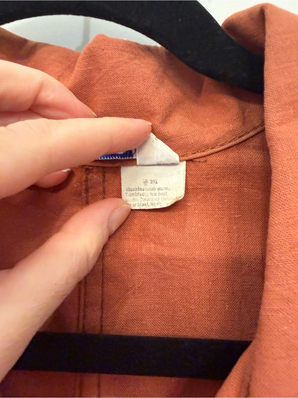 VTG 70s Levis Rare Script Ribbon L Tag Rust Canvas Toggle Safari Jacket Size L - Picture 5 of 9